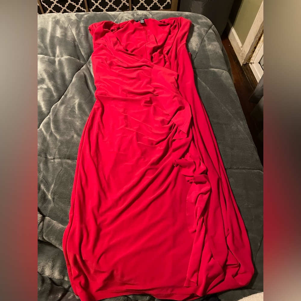 Chaps long pink dress
